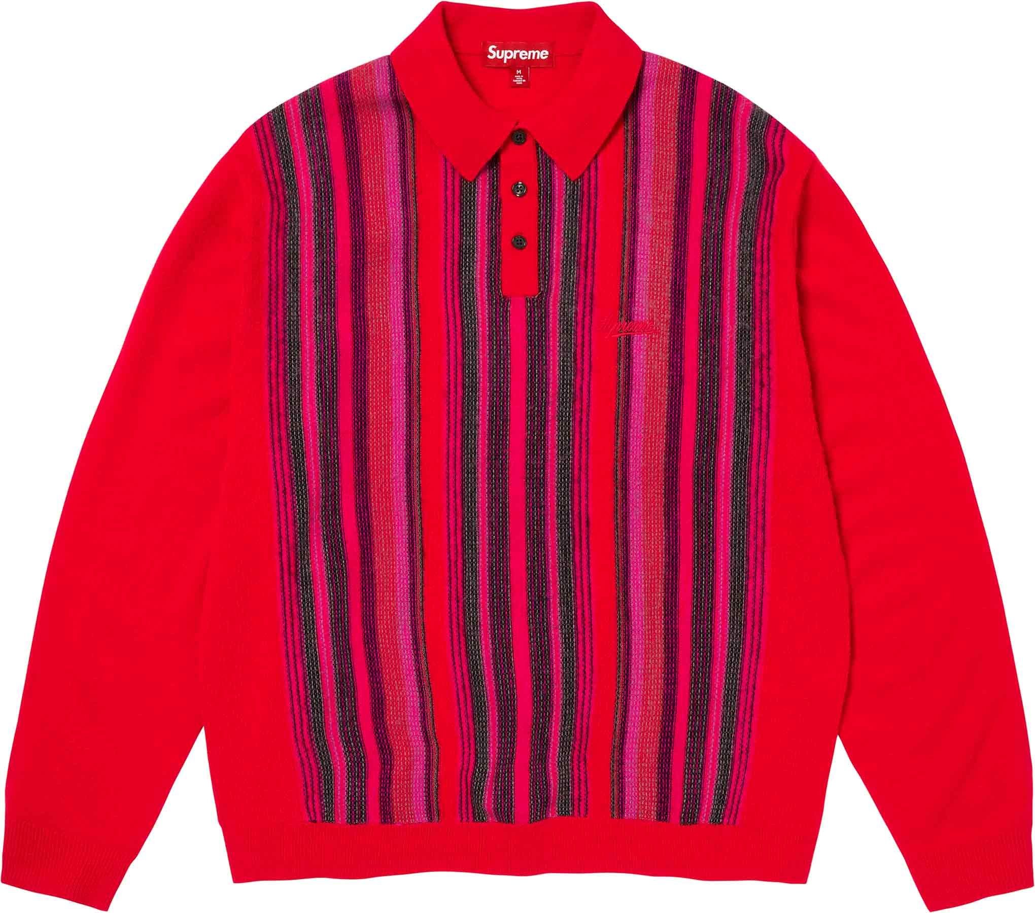 Multi Stripe Polo Sweater view 2